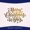 Merry Christmas Wishes Text PNG Clipart Free Download