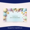 Colorful Happy Easter Background PSD Template Free Download