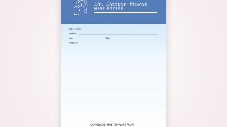 Doctors Note for Work