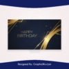Golden Happy Birthday Images HD Background Free Download