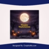 Halloween Decorations Post Banner PSD Template Free Download