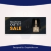 New Years Outfit E commerce PSD Banner Free Download