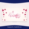 Valentines Day Background Vector AI Template Free Download
